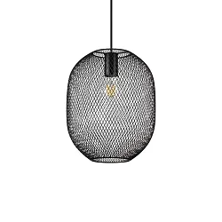 pendant luminaire NET 1 E27 IP20, black dimmable