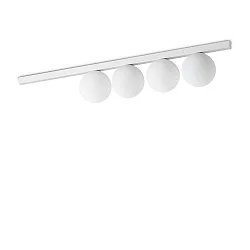 Loftlampe BINOMIO 4-flammer G9 IP20, hvid dæmpbar