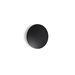 Udendørs wall luminaire PUNTO AP D24 rund, indirekte, omskiftelig IP54, sort mat 