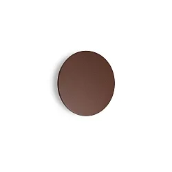 Udendørs wall luminaire PUNTO AP D30 rund, indirekte, omskiftelig IP54, mat, kaffebrun 