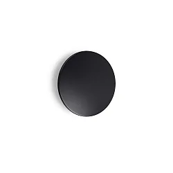 Udendørs wall luminaire PUNTO AP D30 rund, indirekte, omskiftelig IP54, sort mat 