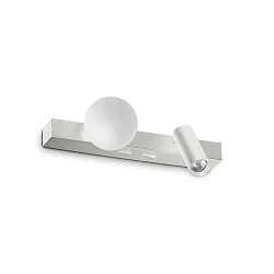 Væglampe PING PONG med LED spot IP20, hvid 