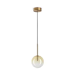 Pendel EQUINOXE D15 1-flamme G4 IP20, rav 