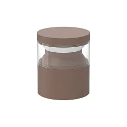 socket luminaire BOEING H015 cylindrical, switchable, with diffuser IP65, mat, coffee brown 