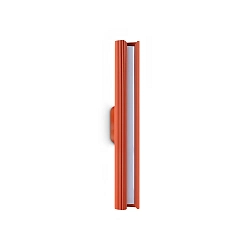 Væglampe DORICA AP1 on/off, riflet IP20, orange 