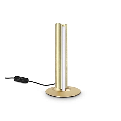 Bordlampe DORICA TL1 glat, med afbryder, med touch-dæmper IP20, messing børstet dæmpbar