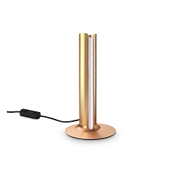 Bordlampe DORICA TL1 glat, med afbryder, med touch-dæmper IP20, kobber børstet dæmpbar
