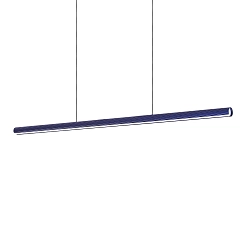 pendant luminaire DORICA SP1 D46 / B1400 down, 1 flame, long, DALI controllable, fluted IP20, blue dimmable