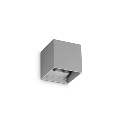 Udendørs wall luminaire ATOM UP/DOWN 10CM up / down, Kubusform, justerbar IP54, grå 