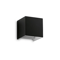 Udendørs wall luminaire ATOM UP/DOWN 10CM up / down, Kubusform, justerbar IP54, sort 