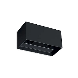outdoor wall luminaire ATOM UP/DOWN 20CM up / down, square, adjustable IP54, black 