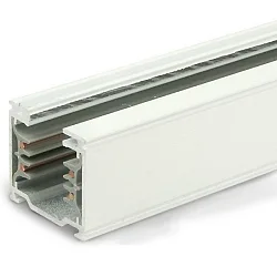 3-faset tillægsskinne CLASSIC SURFACE 200CM, blank, hvid