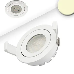 Indbygningslampe IP40, hvid dæmpbar 8W 650lm 2700K 120° 120° CRI 80-89