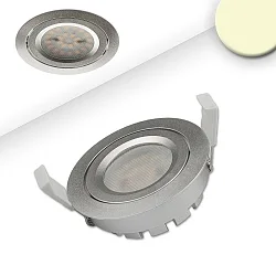 Indbygningslampe IP40, sølv dæmpbar 8W 650lm 2700K 120° 120° CRI 80-89