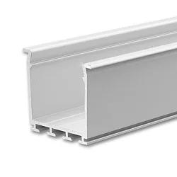 Recessed LED mount profile WING20 (straight mini-flange), anodized aluminium, length 200cm
