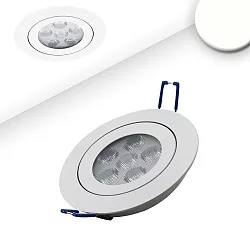 Indbygningslampe svingbar, dæmpbar IP40, hvid dæmpbar 16W 1120lm 4200K 72° 72° CRI 80-89