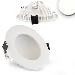 LED recessed downlight LUNA, indirect lightbeam, IP20, not dimmable, white, 8W 4000K 350lm 120°