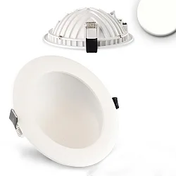 LED recessed downlight LUNA, indirect lightbeam, IP20, not dimmable, white, 12W 4000K 720lm 120°