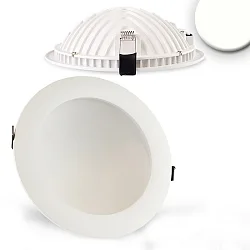 LED recessed downlight LUNA, indirect lightbeam, IP20, not dimmable, white, 18W 4000K 1100lm 120°