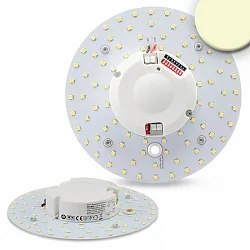 LED Conversion board Ø 16cm, 100-277V AC, 14W 3000K 1630lm 120°, incl. magnetic holder + HF motion sensor + Transformer