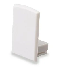 Accessory for SURF12 RAIL with COVER4, angular endcap, PVC, grey-white, EC16, ohne cable opening
