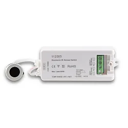 Wipe switch with sensor head, silver, wiping distance <6cm, 230V, 500VA