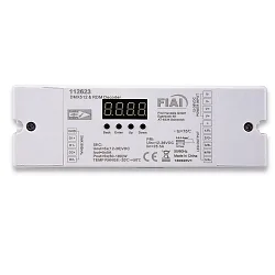 DMX512 RDM 8 / 16 Bit decoder, 1-5 channel, 12-36V 5x5A, 48V 5x1.5A