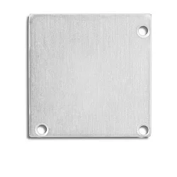 Accessory for LAMP35(EDGE) / CORNER20 with COVER16 - aluminium endcap EC52 (2 pc.), incl. screws