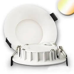LED downlight ultraflat, dynamic white, IP42, Ø 10.2 cm, 8W ColorSwitch 2600|3100|4000K 460lm 110°, CRI >90, dimmable