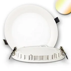 LED downlight ultraflat, dynamic white, IP42, Ø 21cm, 24W ColorSwitch 2600|3100|4000K 1950lm 110°, CRI >90, dimmable