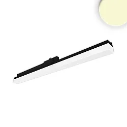 3-phase linear luminaire 60cm, suitable for offices, fixed optics, 20W 3000K 2200lm 110°, black