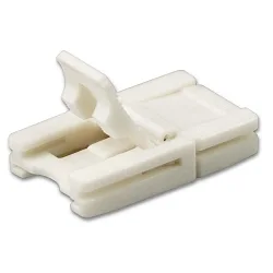 Clip-connector (max. 5A) for 2-pole IP20 LED strips (with 1cm width and pitch >0.8cm)