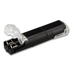 Straight cable connector SLIM for LED flex strips, 2-poles