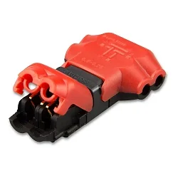 Quick clamp for cables, T-type, 2-poles
