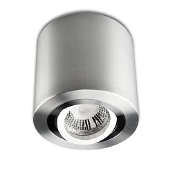 Loftlampe svingbar IP20, aluminium børstet dæmpbar
