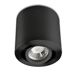 Loftlampe svingbar IP20, sort dæmpbar