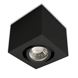 Loftlampe svingbar IP20, sort dæmpbar