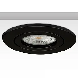 recessed mounting frame for GU10 / MR16, IP20, excl. socket, excl. lamps, aluminium, round, Ø 8.4cm