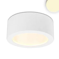 LED surface mount luminaire LUNA, IP20, indirect lightbeam, not dimmable, white, 8W 2700K 300lm 120°, white