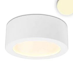 LED surface mount luminaire LUNA, IP20, indirect lightbeam, not dimmable, white, 12W 2700K 600lm 120°