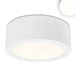 LED surface mount luminaire LUNA, IP20, indirect lightbeam, not dimmable, white, 12W 4000K 650lm 120°
