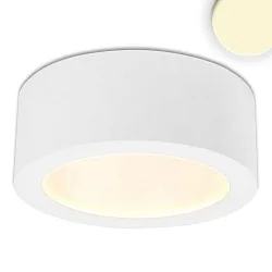 LED surface mount luminaire LUNA, IP20, indirect lightbeam, not dimmable, white, 18W 2700K 950lm 120°