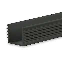 LED surface mount profile SURF12 BORDERLESS, aluminium, 200cm