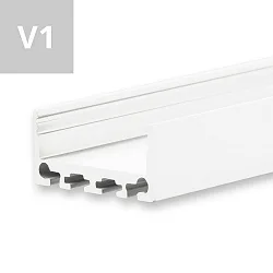 monteringsprofil SURF24 FLAT V1, hvid