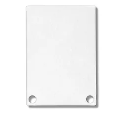Accessory for SURF24 / DIVE24 with COVER11 - aluminium endcap EC48 (2 pc.), incl. screws, white RAL 9010