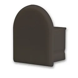 Accessory for profile SURF12 BORDERLESS with COVER5 - endcap (1 pc.), PVC, EC13B, black, closed