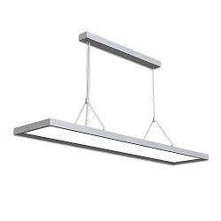 Pendel OFFICE PRO IP20, satin, sølv dæmpbar