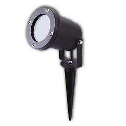 overflade lampe svingbar, drejelig GU10 IP65, sort dæmpbar