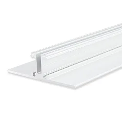 LED lighting profile 2SIDE aluminium, for 2 LED strips up to 1.2cm width, 200cm, white