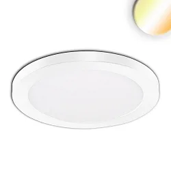 overflade- / indbygningslampe Slim Flex IP44, hvid 
